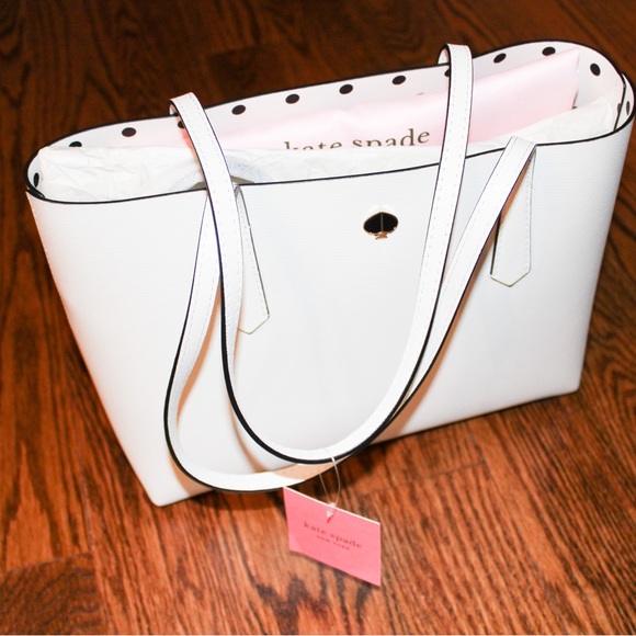 KATE SPADE: Molly Cabana Dot Pop Small Tote - Picture 8 of 9